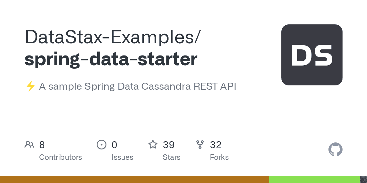 GitHub - DataStax-Examples/spring-data-starter: ⚡️ A sample Spring Data Cassandra REST API